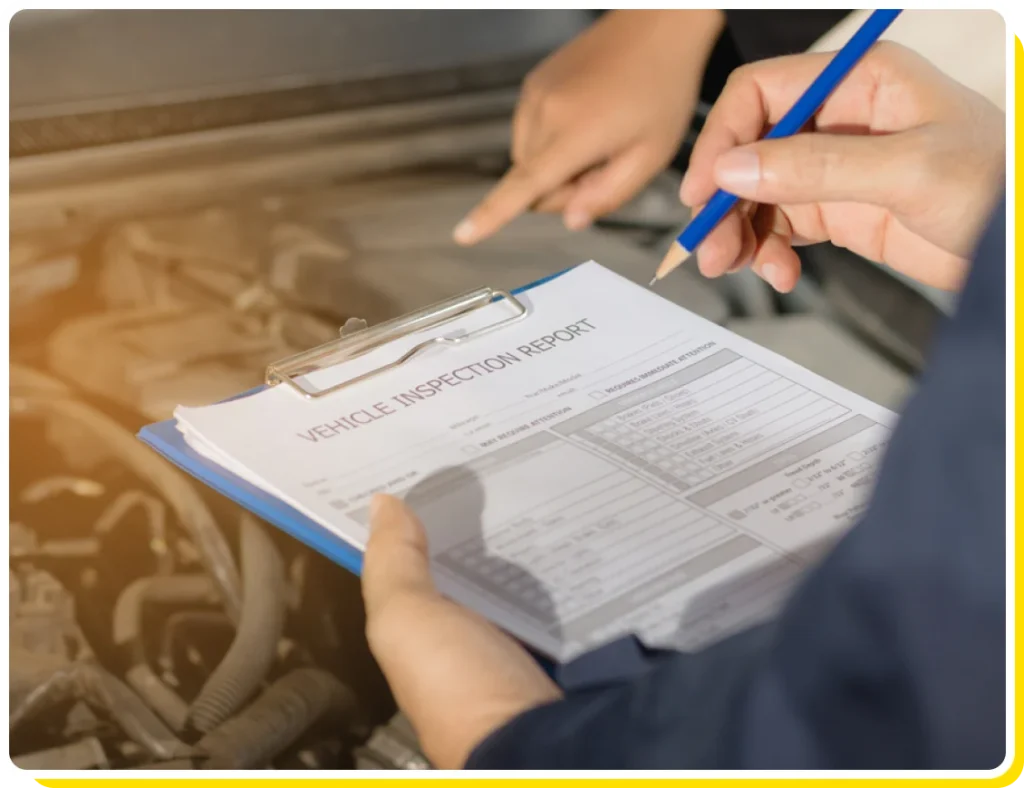 Pre purchase vehicle inspection